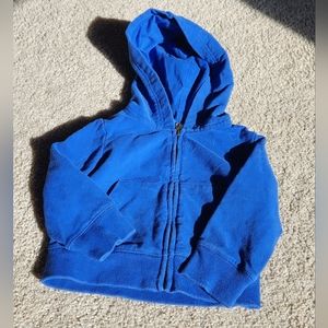 Primary Brand, zip hoodie sweatshirt for Baby, 6-12 Months, cobalt blue, GUC